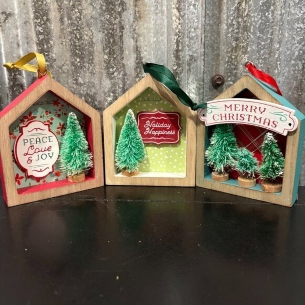 The Pioneer Woman House Shadowbox 3-Piece Ornaments